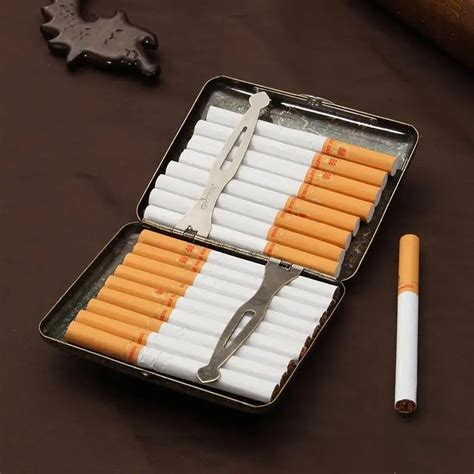 metal cig box|vintage stainless steel cigarette case.